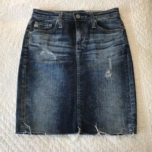 Denim Pencil skirt